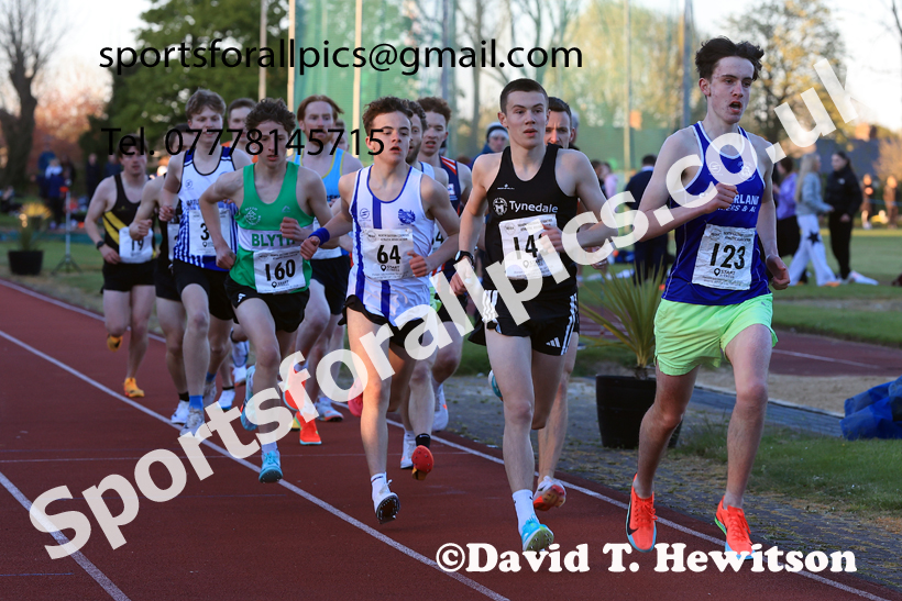 The 1500 metres, 2026 NEGP 1, Monkton Stadium. Photo: David T. Hewitson/Sports for All Pics